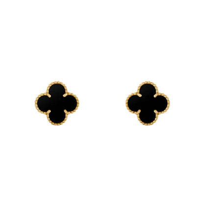 CLOVER | Black Earrings