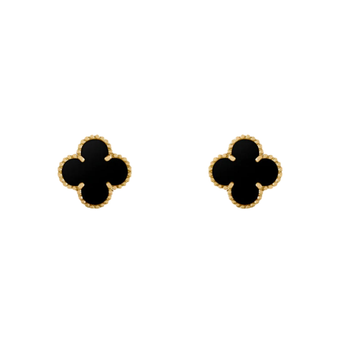 CLOVER | Black Earrings