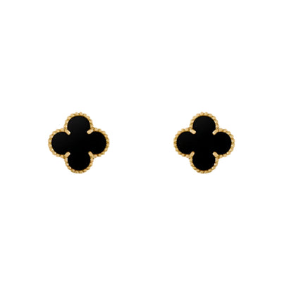 CLOVER | Black Earrings