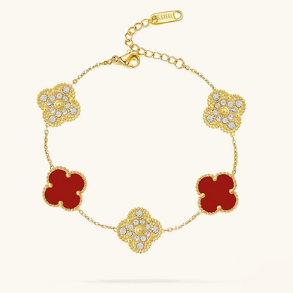 CLOVER | Red/Gold Bracelet Prestige