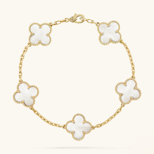 CLOVER | White Bracelet