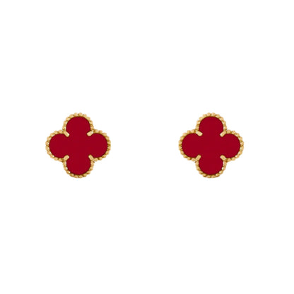 CLOVER | Red Earrings