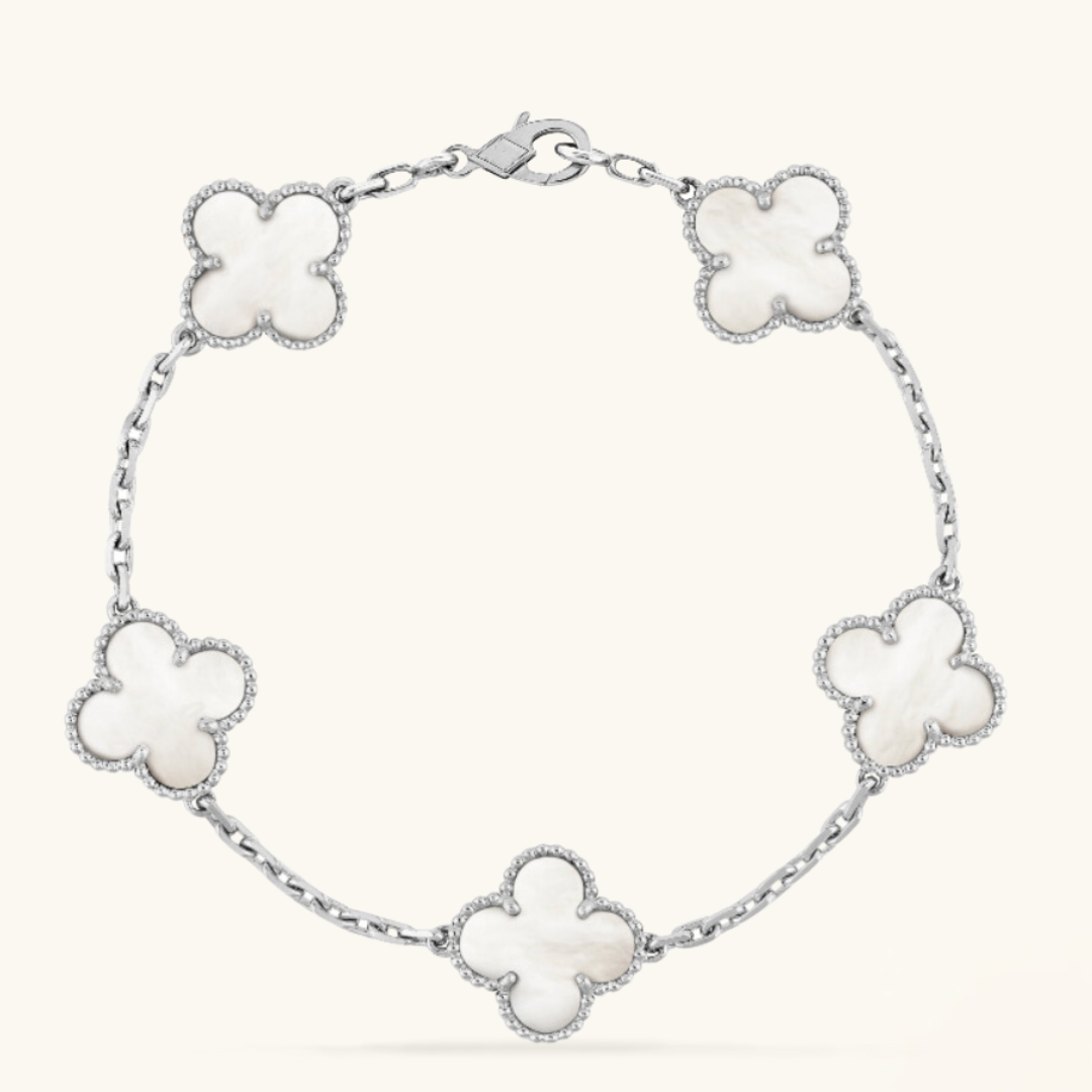 CLOVER | White Bracelet