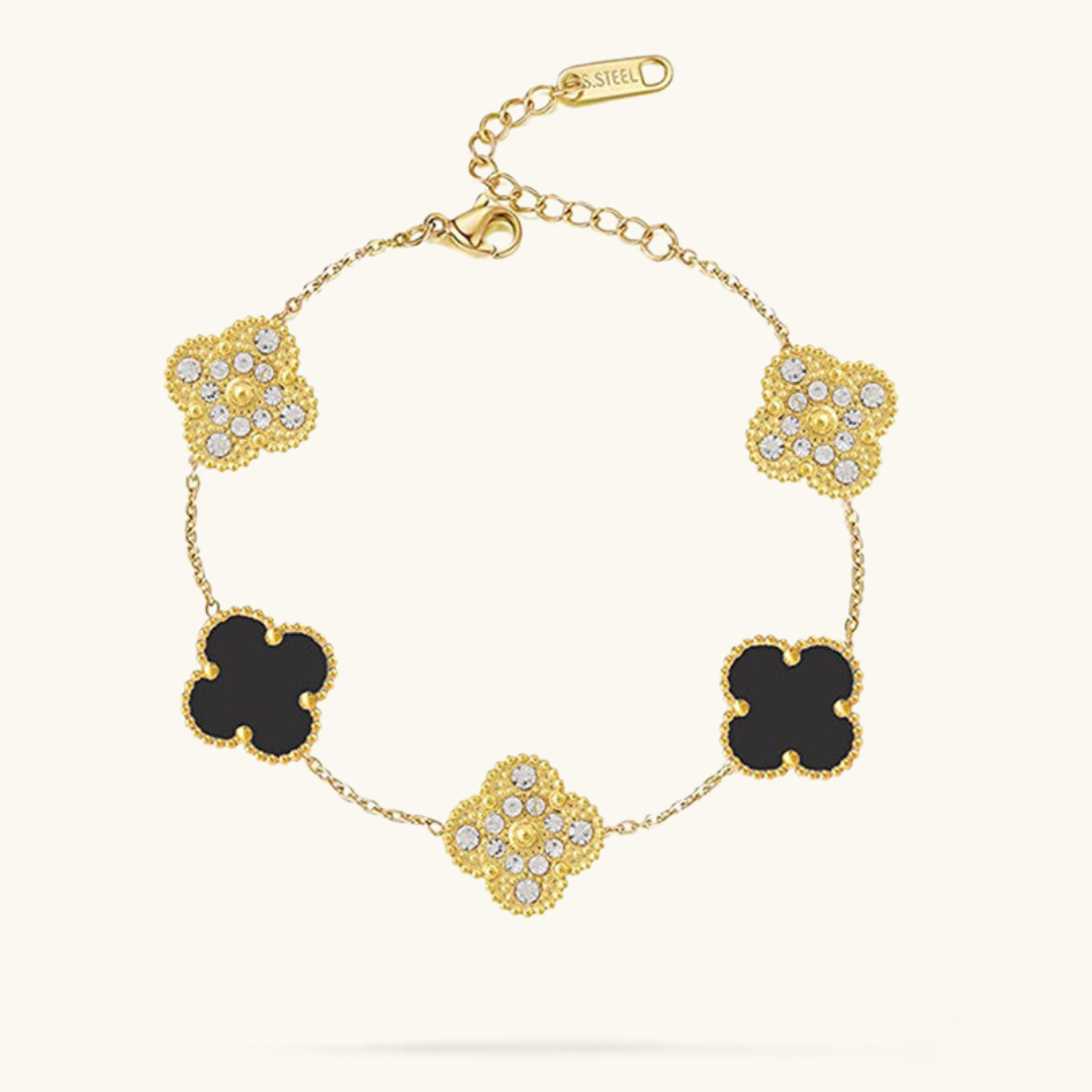 CLOVER | Black/Gold Bracelet Prestige