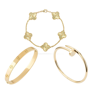 3-Piece Bracelet Set - Gold