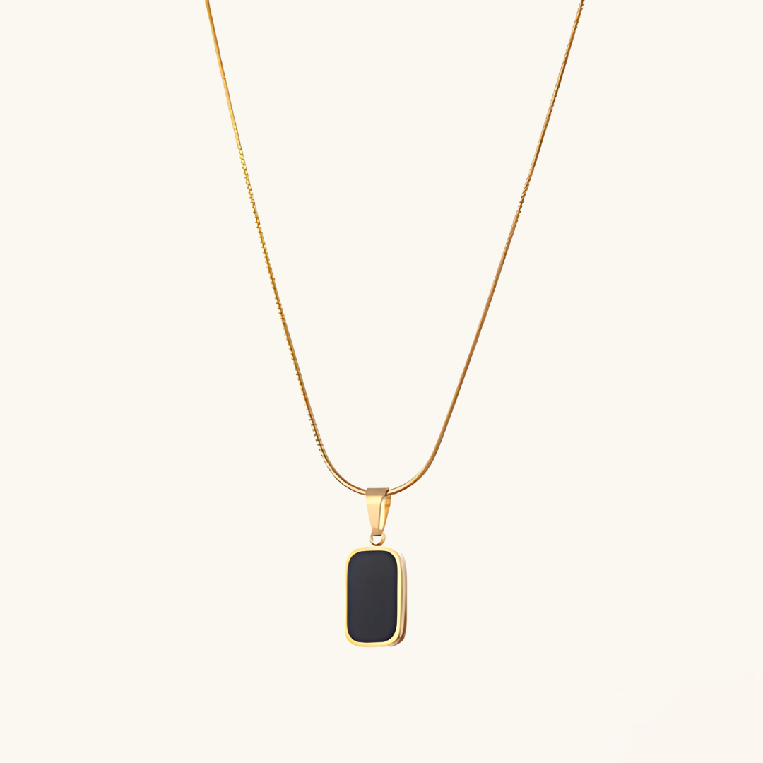 PENDENT | Black/Gold Necklace