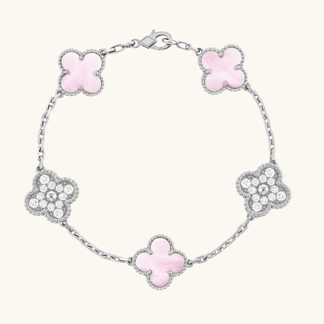 CLOVER | Pink/Silver Bracelet Prestige