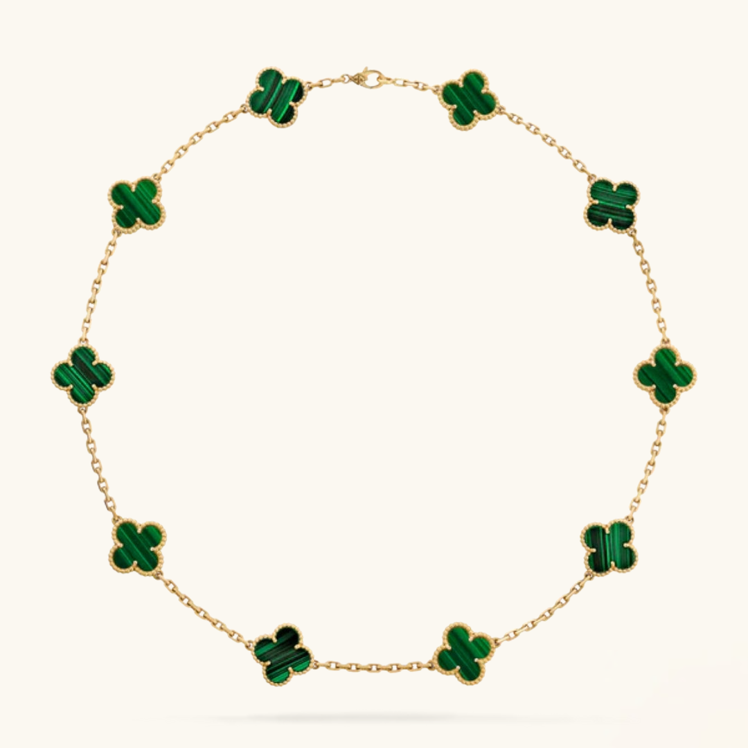 CLOVER | 10 Motive Green Necklace