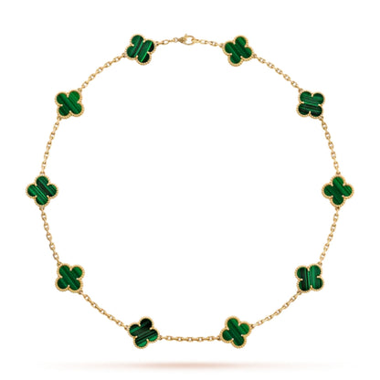 CLOVER | 10 Motive Green Necklace