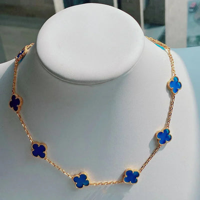 CLOVER | 10 Motive Blue Necklace