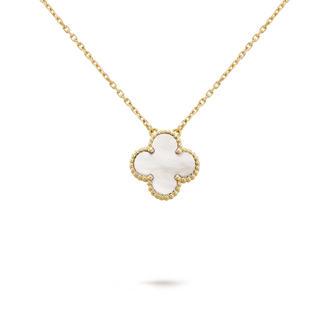 CLOVER | White/Gold Necklace