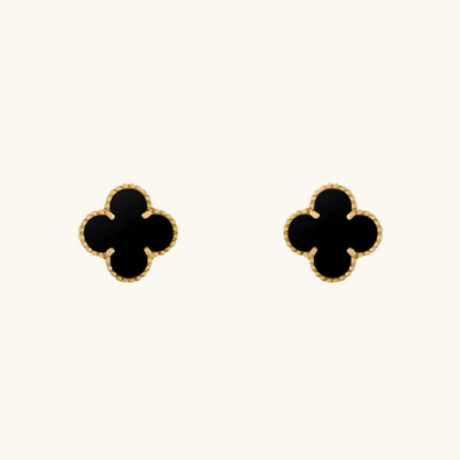 CLOVER | Black Earrings