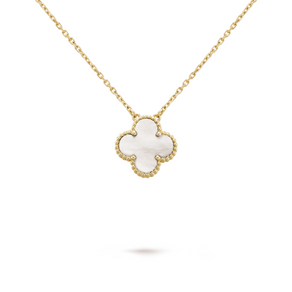 CLOVER | White/Gold Necklace