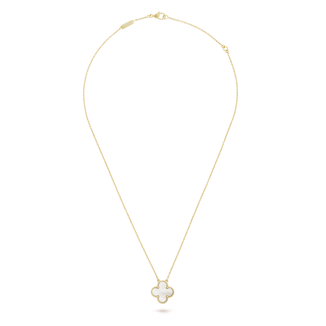 CLOVER | White/Gold Necklace