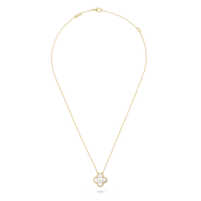 CLOVER | White/Gold Necklace