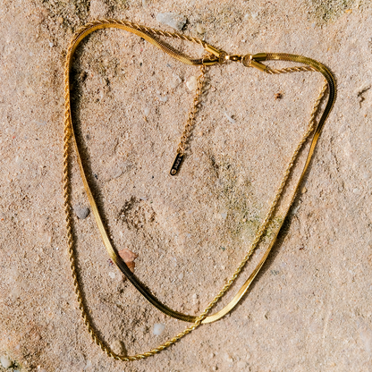 Hailey Layered Gold Chain Necklace