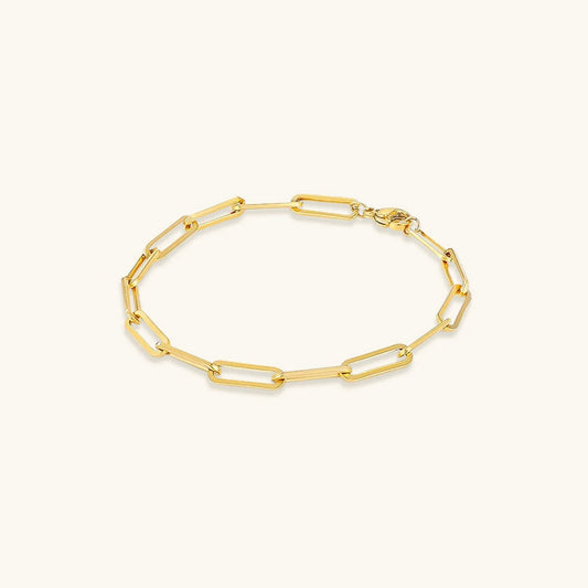 Eloise Gold Paperclip Bracelet