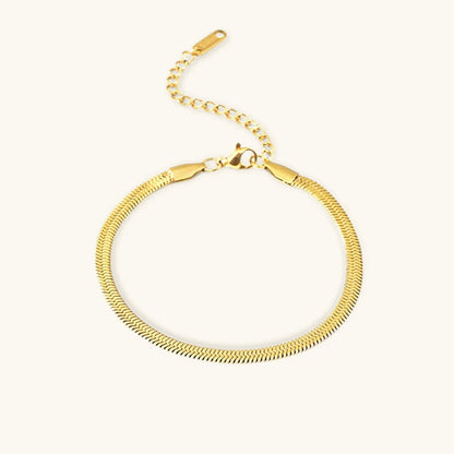 Ellaine Gold Herringbone Bracelet