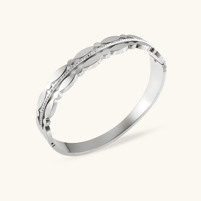 Addison Stone Bangle Bracelet - Silver 