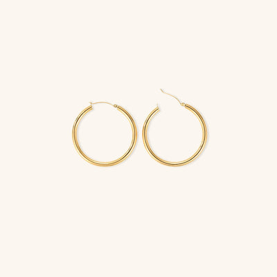 Wide Round Hoops