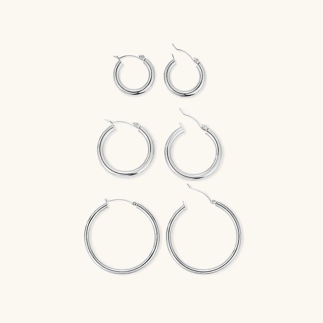 Wide Round Hoops