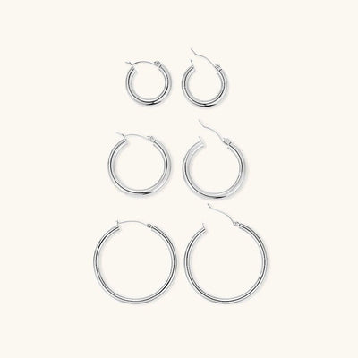 Wide Round Hoops