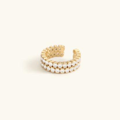 Cassandra Studded Gold Ring