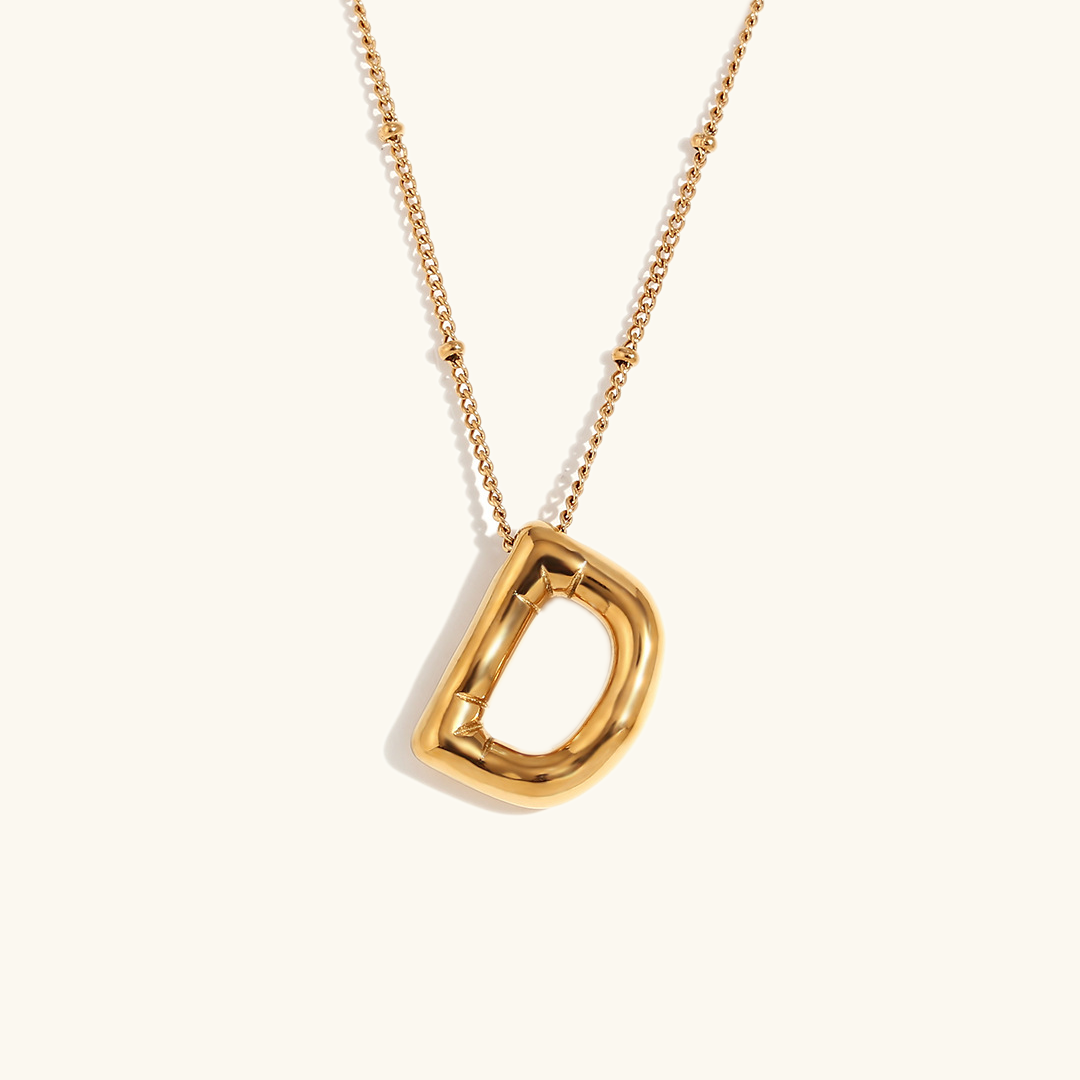 Balloon Initial Serenity Necklace