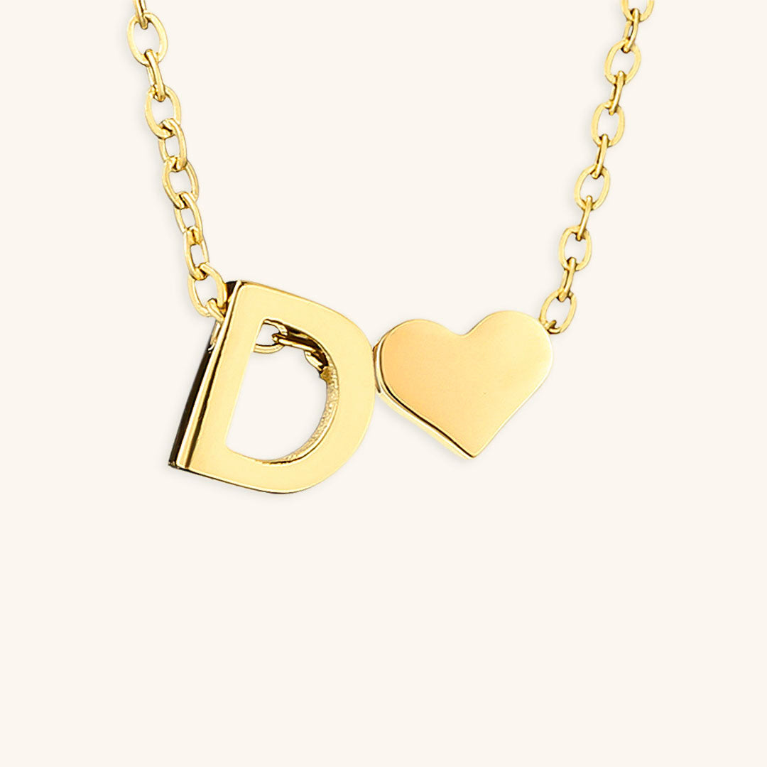 Ria Initial Letter Gold Necklace