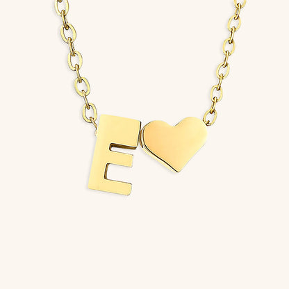 Ria Initial Letter Gold Necklace