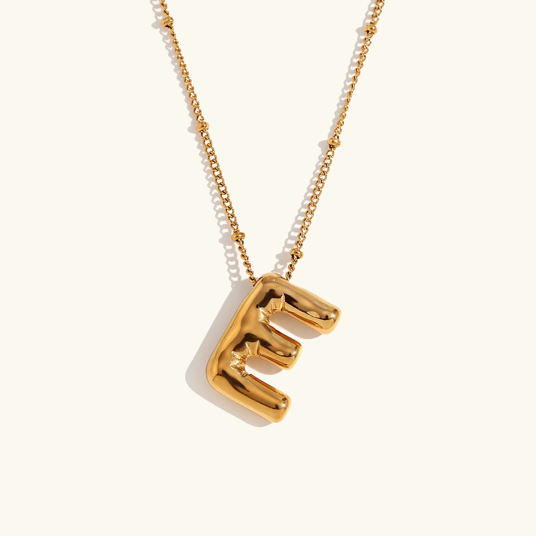 Balloon Initial Serenity Necklace