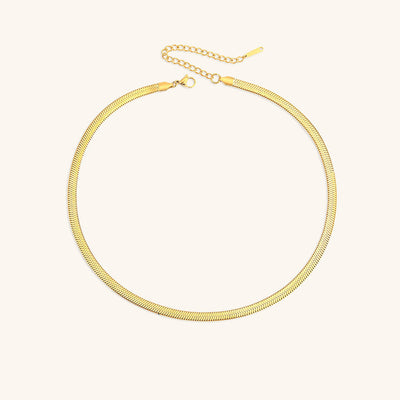 Elizabeth Gold Herringbone Necklace