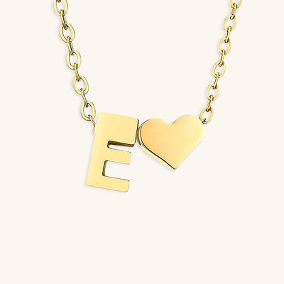 Ria Initial Letter Gold Necklace