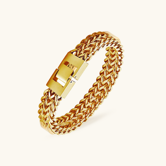 Eden Textured Bracelet 18K Gold Plated - Gold