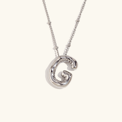 Balloon Initial Serenity Necklace