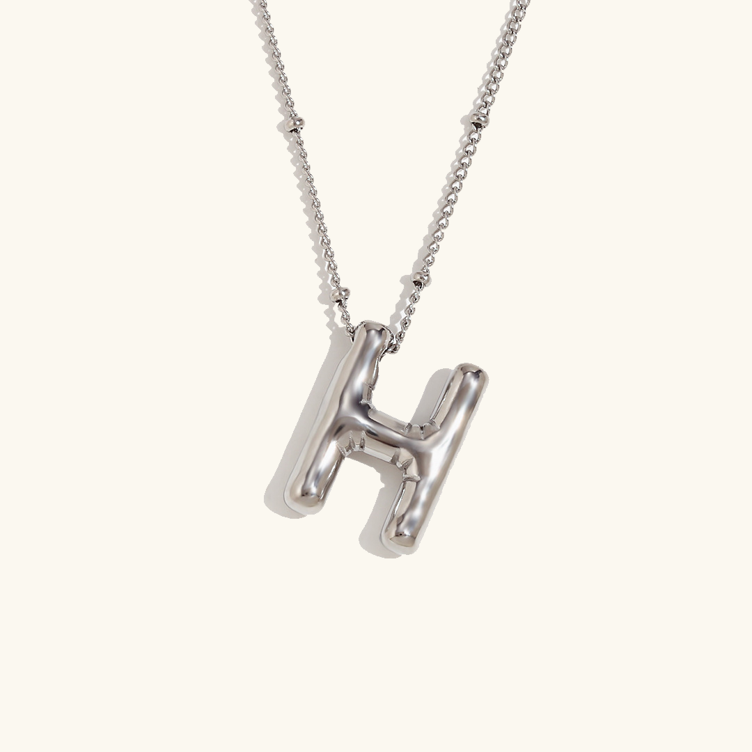 Balloon Initial Serenity Necklace