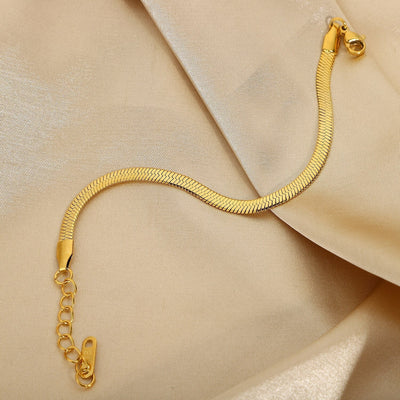 Ellaine Gold Herringbone Bracelet