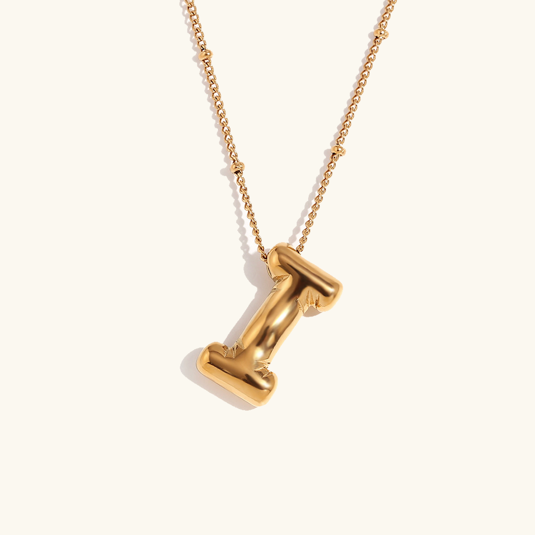 Balloon Initial Serenity Necklace