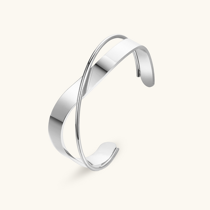 Intertwine Bangle Bracelet  - Silver