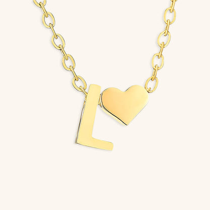 Ria Initial Letter Gold Necklace