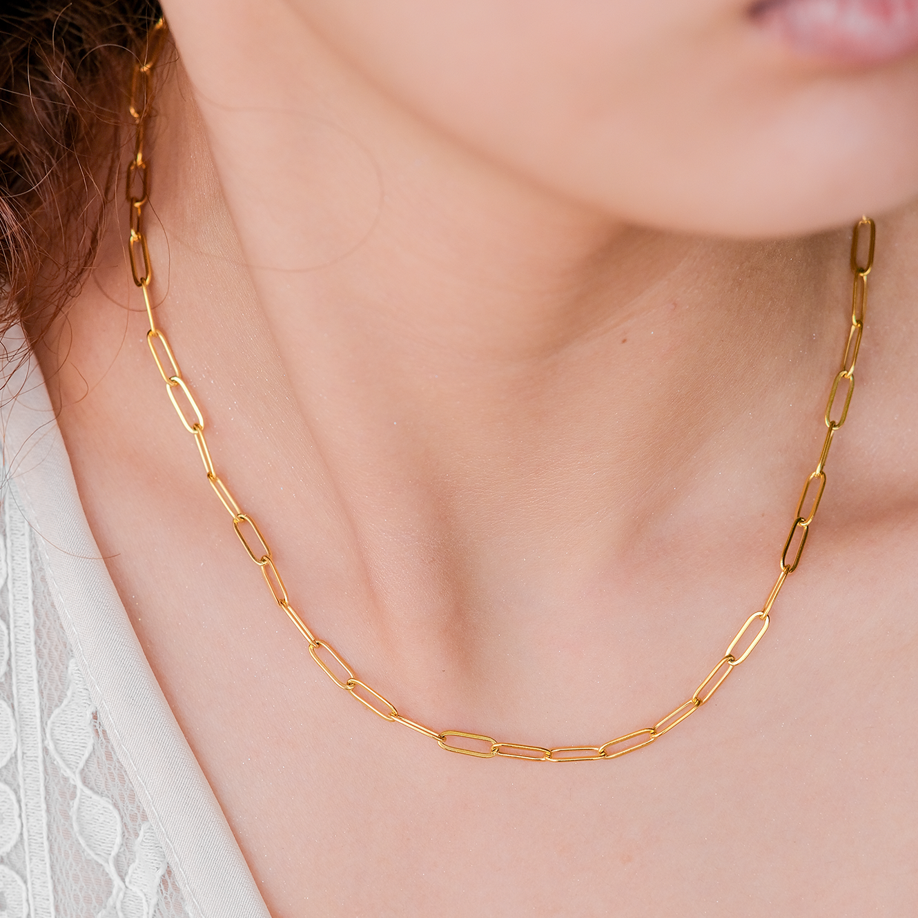 Lena Gold Chain Necklace