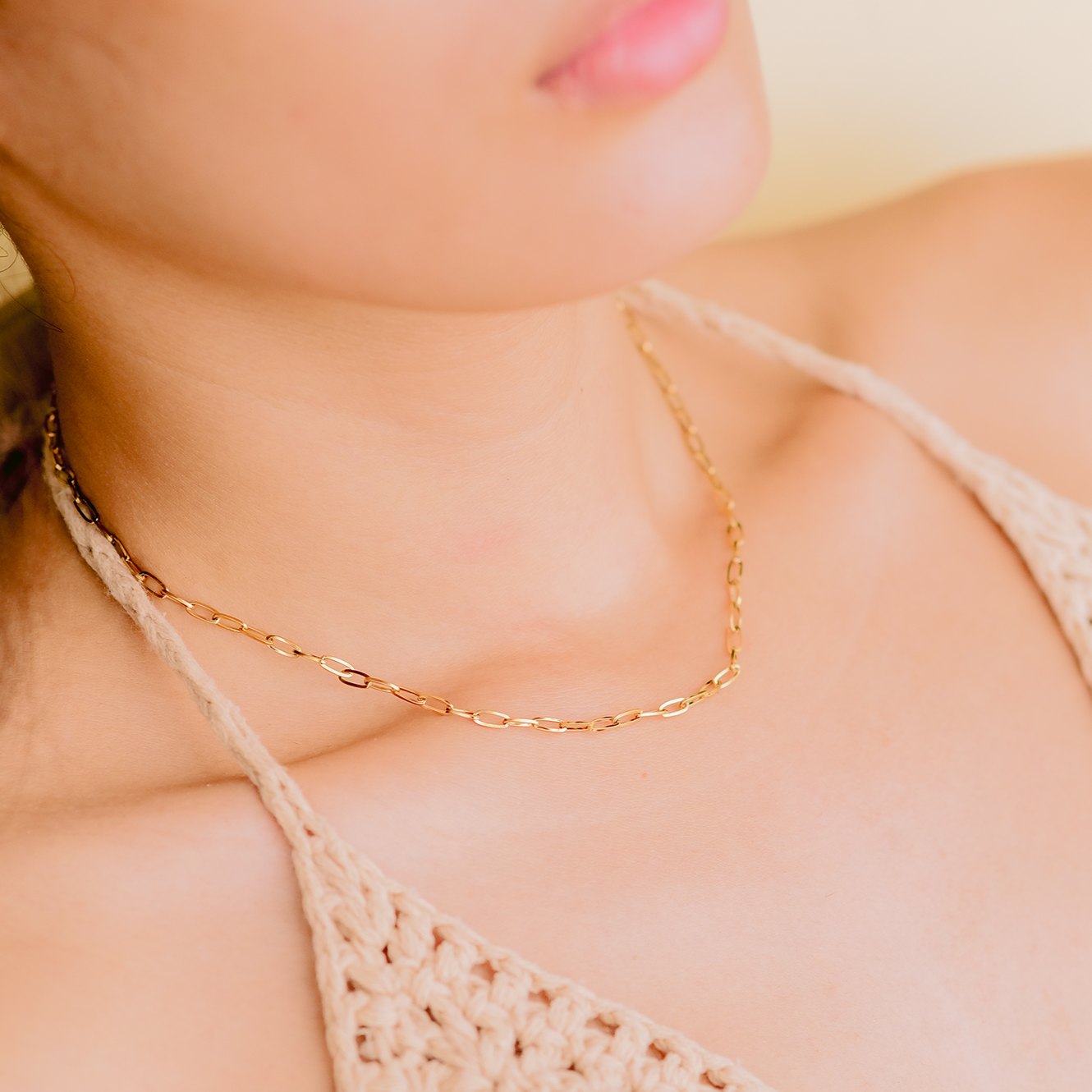 Lena Golden Chain Necklace