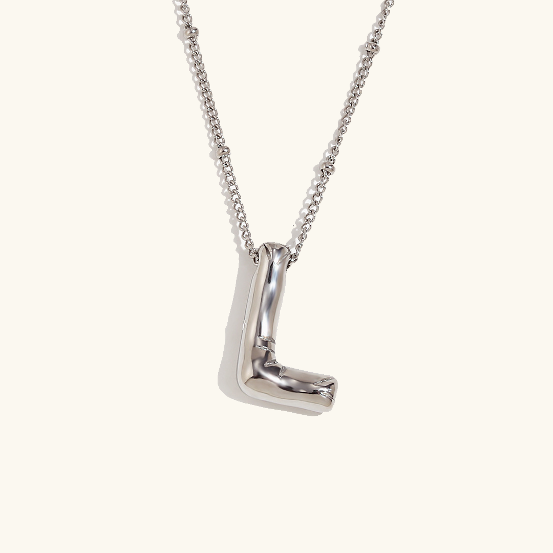 Balloon Initial Serenity Necklace