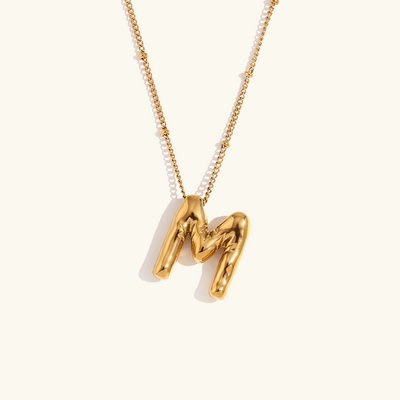 Balloon Initial Serenity Necklace