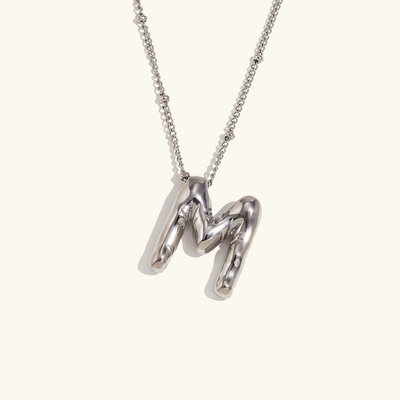 Balloon Initial Serenity Necklace