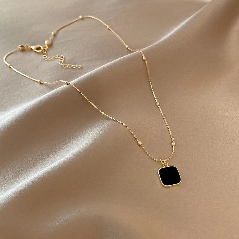 PENDENT | Black/Gold Necklace