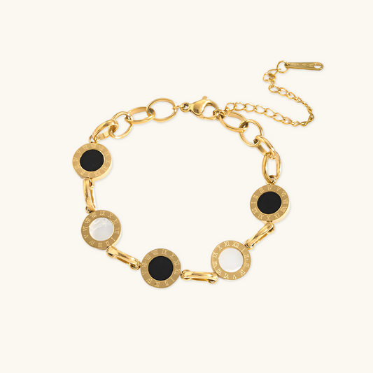 Monochrome Clip Chain Bracelet - Gold