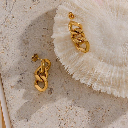 Giselle Gold Chain Earring