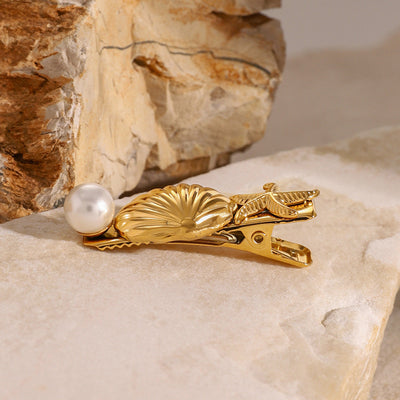 Tidal Treasures Gold Hair Clip