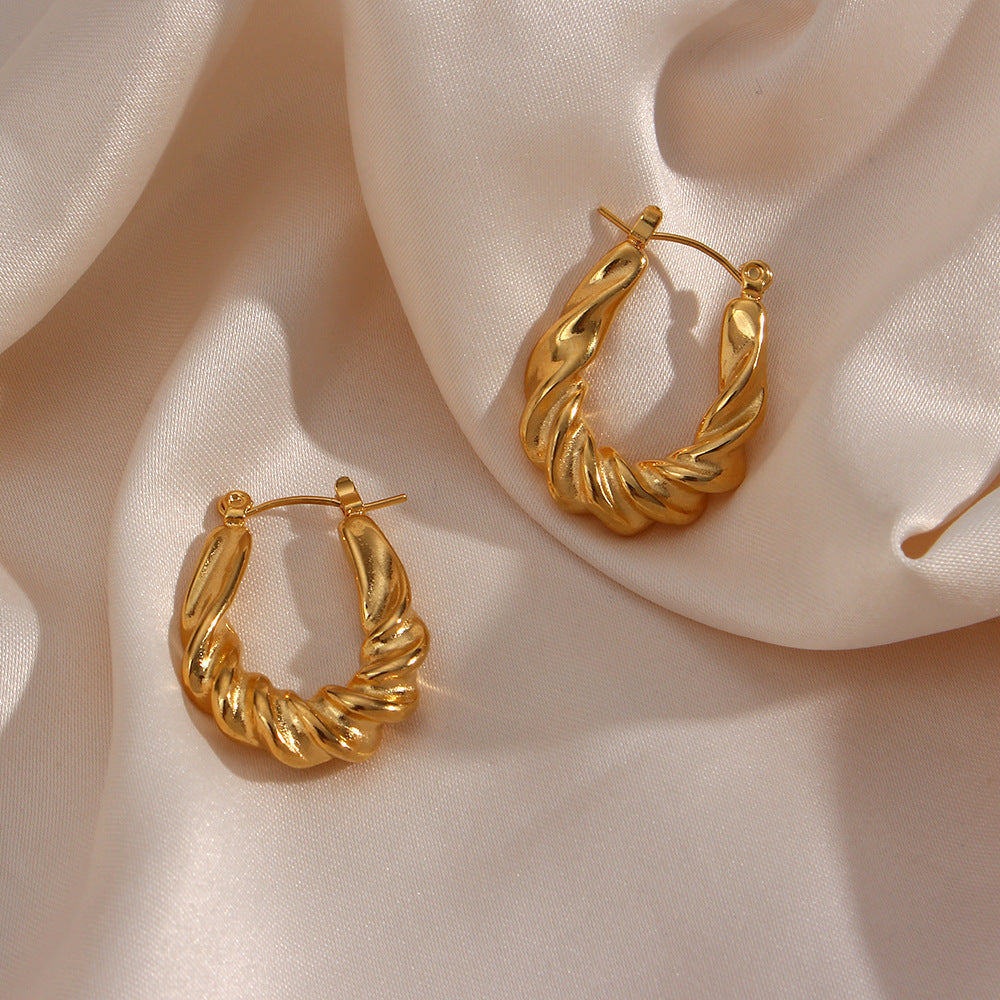 Adaline Twist Drop Earrings